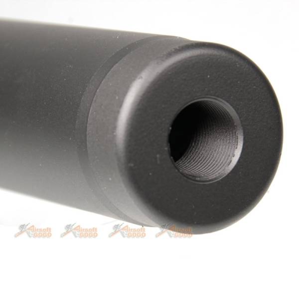 APS Metal 155mm Raptor Silencer (14mm CCW, Black) - Image 3