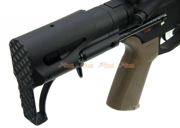 APS Sting Spring Collapsible AEG Stock for Marui G&P KRYTAC Standard M4 AEG (Black) - Image 5
