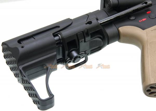 APS Sting Spring Collapsible AEG Stock for Marui G&P KRYTAC Standard M4 AEG (Black) - Image 6