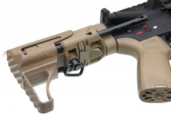 APS Sting Spring Collapsible AEG Stock for Marui G&P KRYTAC Standard M4 AEG (TAN) - Image 6