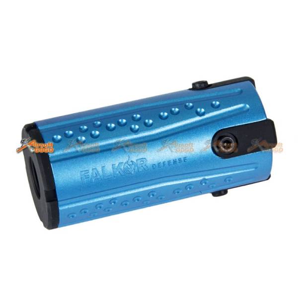 APS Falkor Defense "BLAST CAP" Muzzle Brake (Blue, 14mm CCW) - Image 2