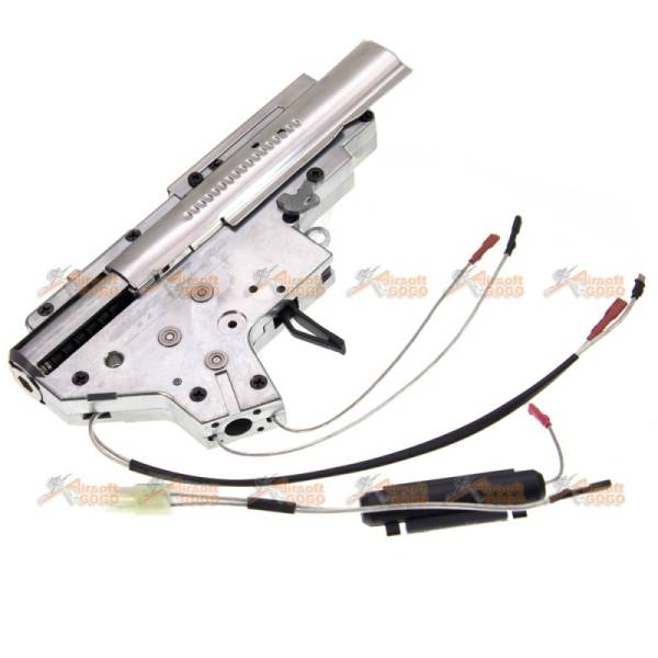 A.P.S. Metal 8mm Bearing Rear Wire Complete Gearbox Set for Ver.2 Gearbox Airsoft AEG (Silver) - Image 3
