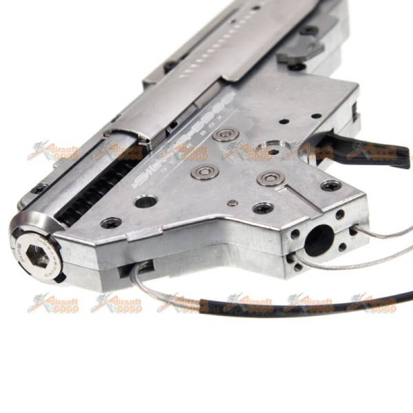 A.P.S. Metal 8mm Bearing Rear Wire Complete Gearbox Set for Ver.2 Gearbox Airsoft AEG (Silver) - Image 4