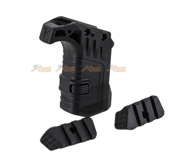 Action Army AAP01 Mag Extend Grip 20mm Rail Ver. (Black)