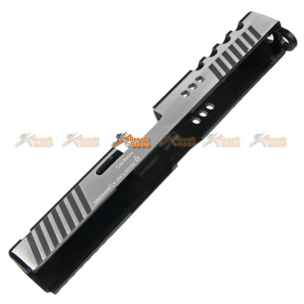 APS Dragonfly D-MOD Metal Slide for Marui/APS G17 GBB (Black&Silver) - Image 7