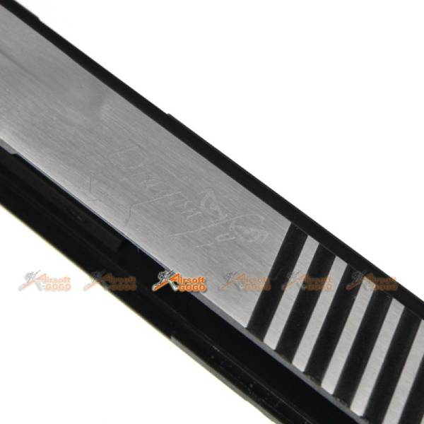 APS Dragonfly D-MOD Metal Slide for Marui/APS G17 GBB (Black&Silver) - Image 3