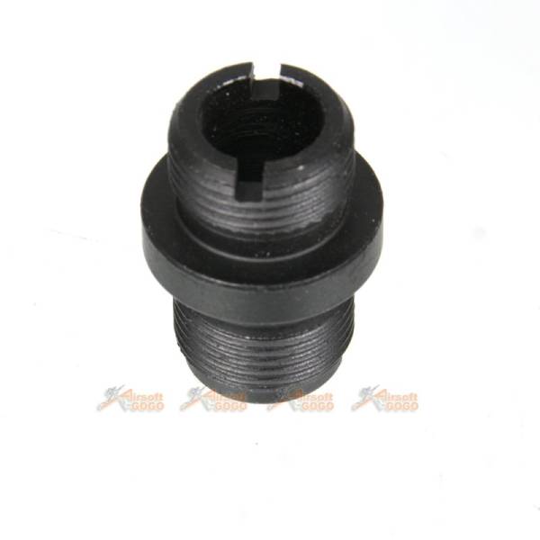 Army Force Steel Barrel Extender Adapter for Airsoft AEG / GBBR (14mm CW to 14mm CCW) (Black) - Image 3
