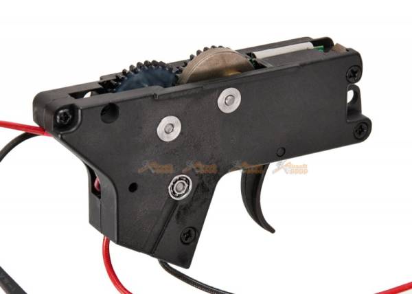 Lower Metal Gearbox for ICS M4 Series AEG - Rear Wire (Black) - Image 2