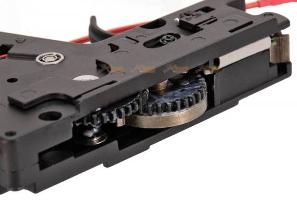 Lower Metal Gearbox for ICS M4 Series AEG - Rear Wire (Black) - Image 5