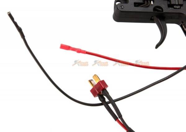 Lower Metal Gearbox for ICS M4 Series AEG - Rear Wire (Black) - Image 4
