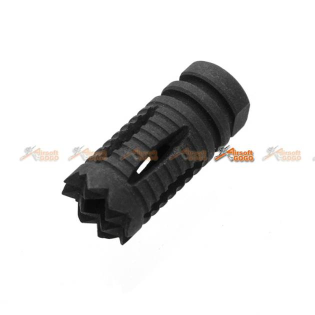 Army Force M4/M16 ACC Type Steel Flash Hider 14mm CCW (Black)