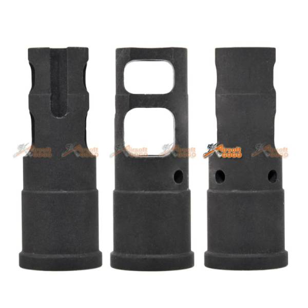 Army Force -14mm CCW Steel Flash Hider for AEG GBB - Image 3