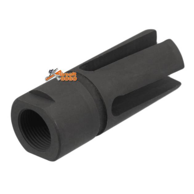 Army Force Steel Vortex Type Flash Hider -14mm CCW for Airsoft AEG GBBR