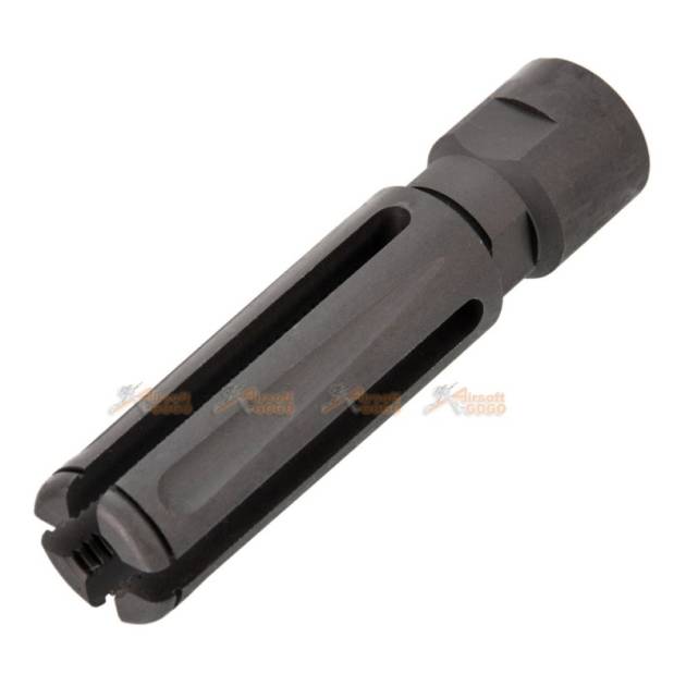 Army Force Steel -14mm CCW Long Flash Hider for AEG / GBB (Black)