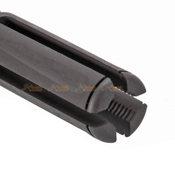 Army Force Steel -14mm CCW Long Flash Hider for AEG / GBB (Black) - Image 3