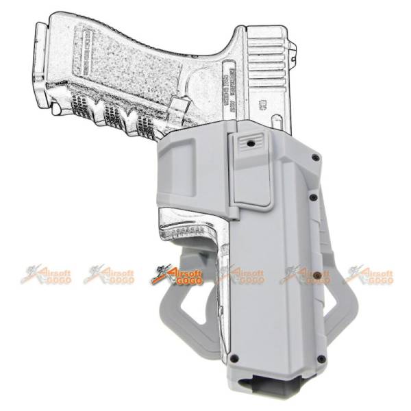 ARMY FORCE Tactical Movable Holster for Marui/WE Glock Pistol (Gray) - Image 4