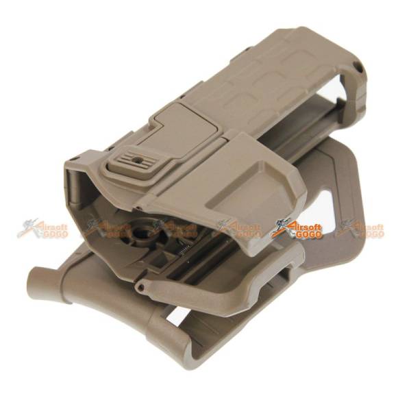 M1911 Polymer Hard Case Movable Holsters for Marui, WE 1911 Airsoft GBB Pistol (DE) - Image 2