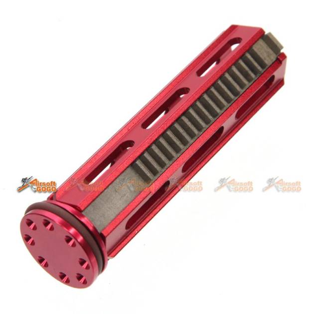 Army Force Aluminum Piston with Metal 17-teeth for SR25 R85 AEG (Red)