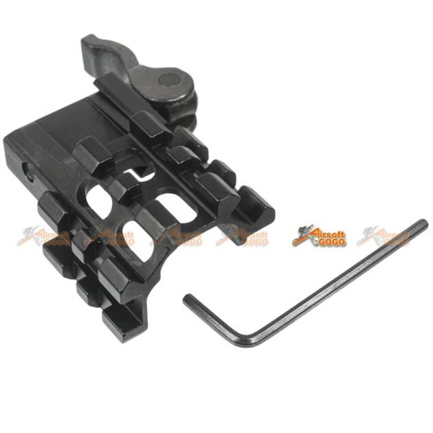Army Force 3 Slot Angle Mount with Integral QD Lever Lock System (Medium)