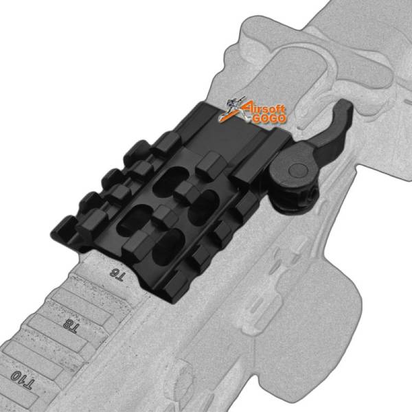 Army Force 3 Slot Angle Offset Mount with QD Lock System for 20mm Rail - Image 6