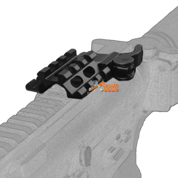 Army Force 3 Slot Angle Offset Mount with QD Lock System for 20mm Rail - Image 8