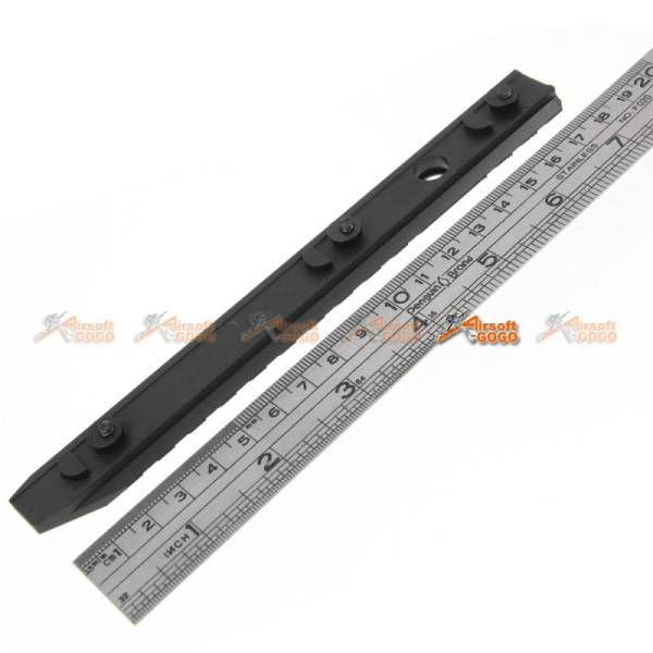 Army Force CNC Aluminum 7" Keymod Rail (Black) - Image 2