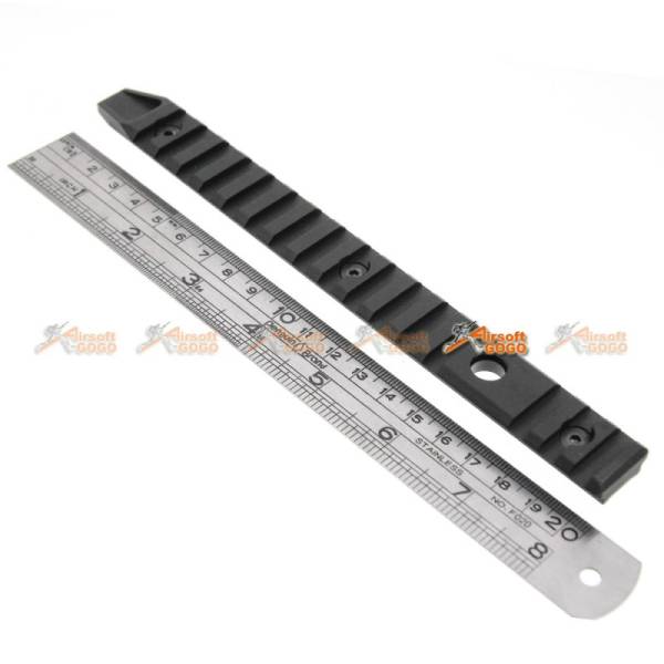 Army Force CNC Aluminum 8" Keymod Rail (Black) - Image 3