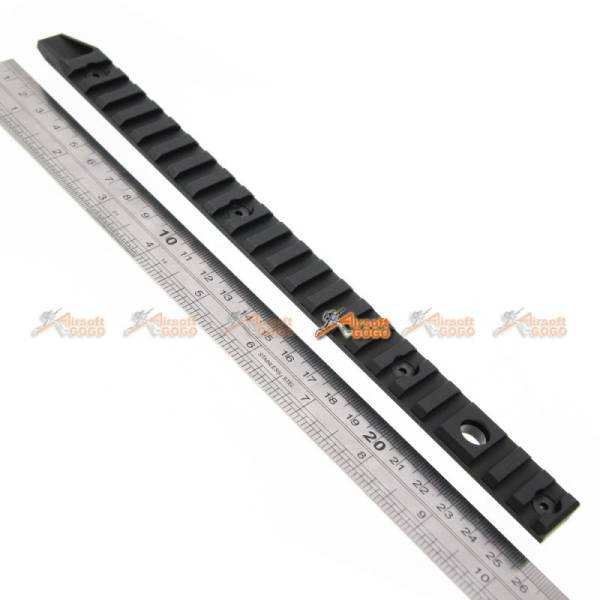 Army Force CNC Aluminum 10" Keymod Rail (Black) - Image 2