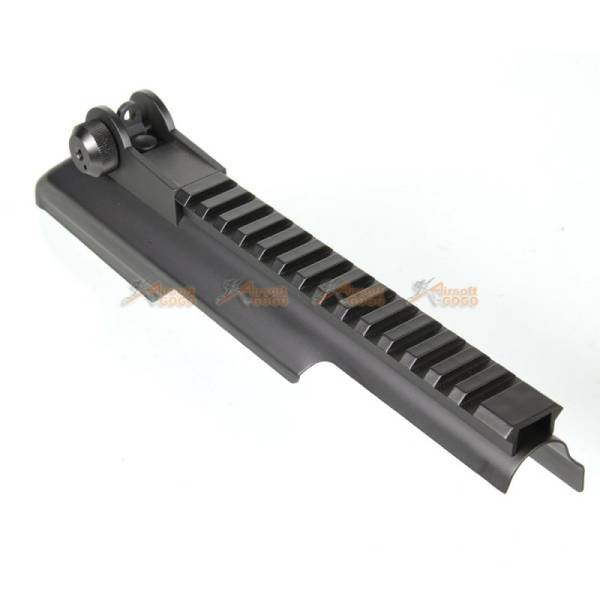 AK Rail Top Cove with Rear Sight for CYMA Spetsnaz AK47 / AK74 Airsoft AEG (Black) - Image 2