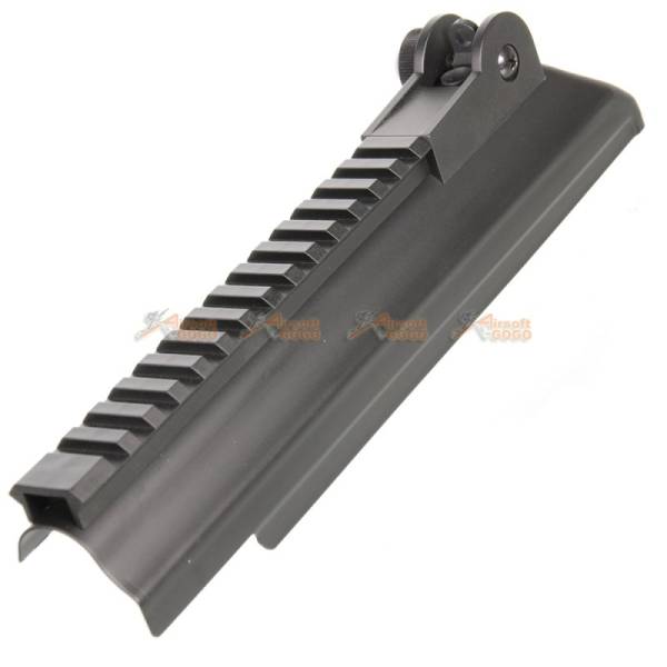 AK Rail Top Cove with Rear Sight for CYMA Spetsnaz AK47 / AK74 Airsoft AEG (Black)