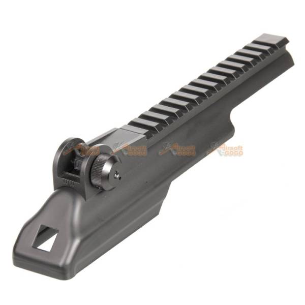 AK Rail Top Cove with Rear Sight for CYMA Spetsnaz AK47 / AK74 Airsoft AEG (Black) - Image 5