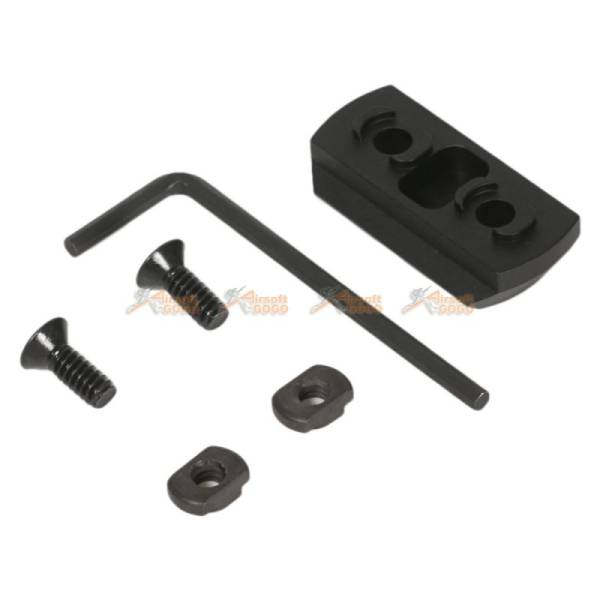 M-Lok 3-Slot Keymod Rail / Picatinny Section Rail for Airsoft Keymod Handguard Rail System (Black) - Image 2