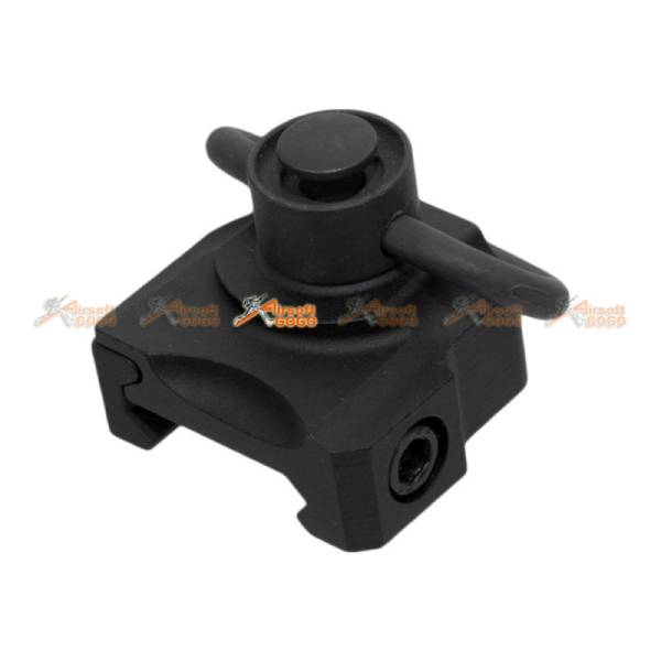 Handstop QD Rail Sling Swivel for Airsoft 20mm Rail RIS (Black) - Image 3