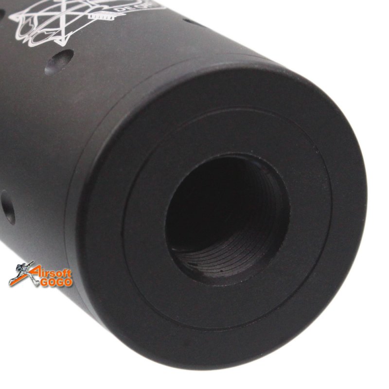 AF 110x35mm Special Force Silencer for Airsoft AEG GBBR, +/- 14mm CW / CCW Black - Image 2