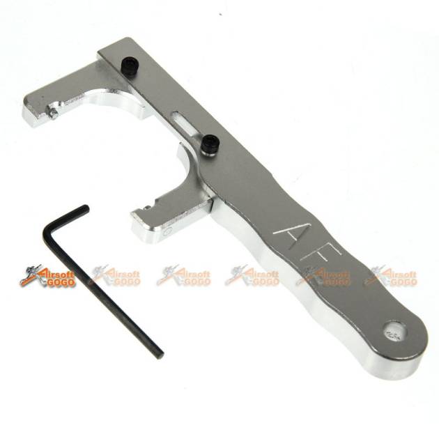 Army Force CNC Aluminum Adjustable Wrench (Silver)
