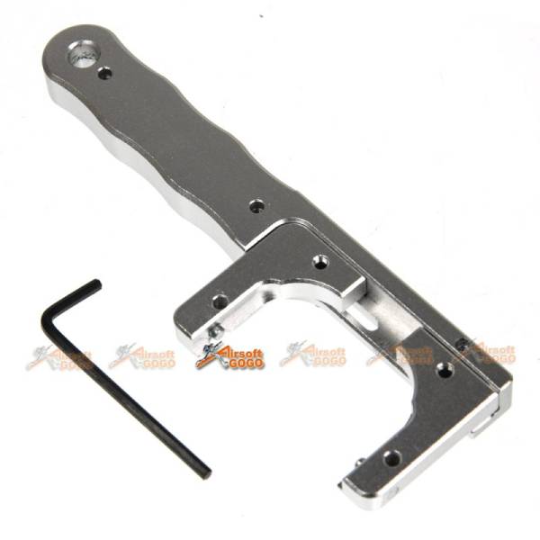 Army Force CNC Aluminum Adjustable Wrench (Silver) - Image 2