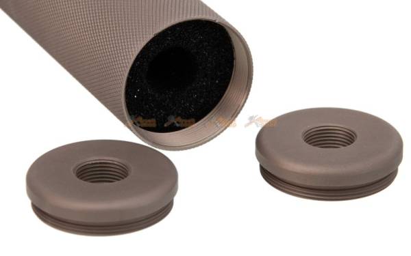 195x38mm Metal Silencer (14mm CCW & 14mm CW) for AEG / GBBR - Image 2
