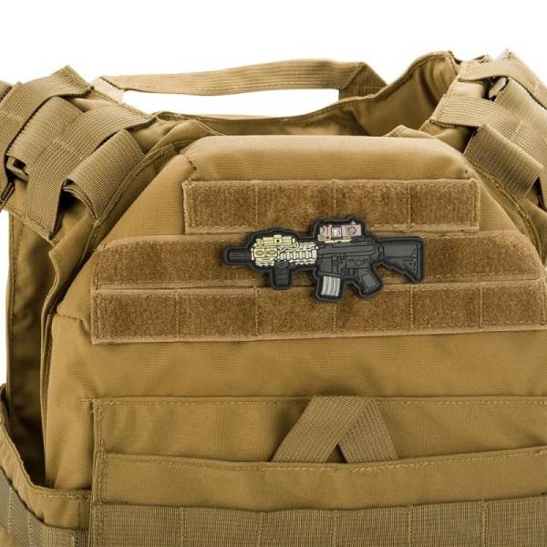 Aprilla Design PVC IFF Hook and Loop Modern Warfare Series Patch (Gun: MK18) - Image 2