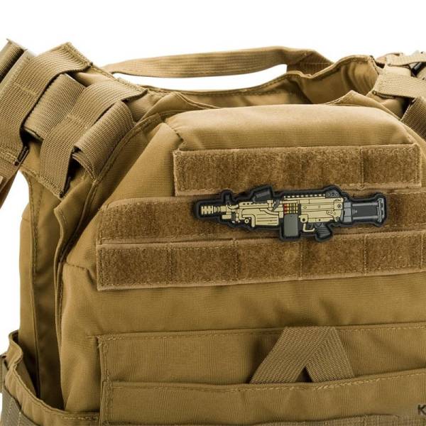 Aprilla Design PVC IFF Hook and Loop Modern Warfare Series Patch (Gun: M249) - Image 2
