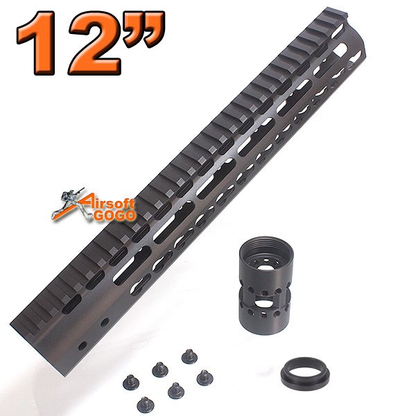 12" CNC Aluminum Key Mod Rail system for Marui M4 MWS GBB