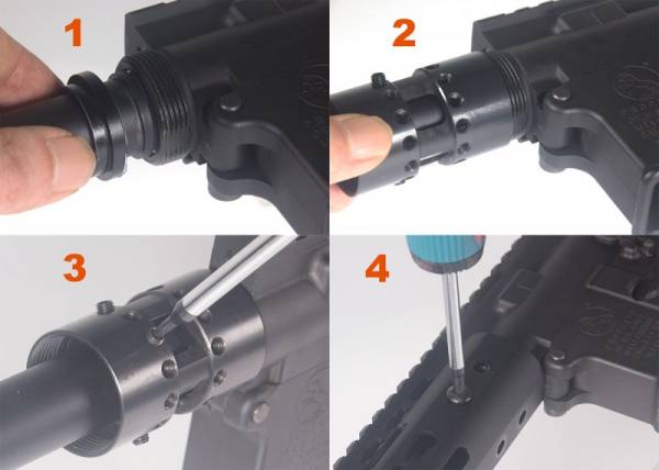9" CNC Aluminum Key Mod Rail system for Marui M4 MWS GBB - Image 3