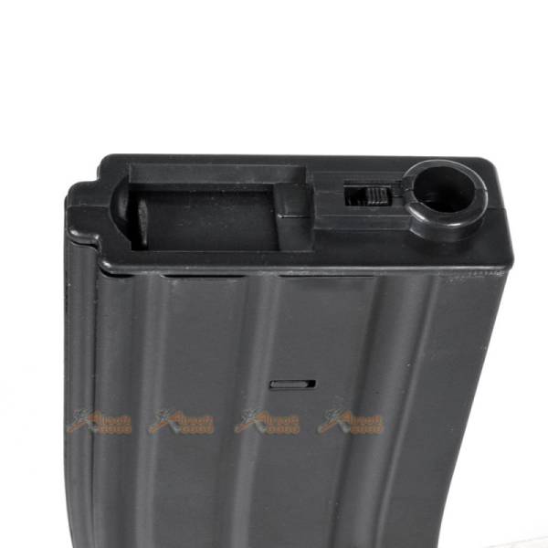 450rds Hi-Cap Metal Case Magazine for M4 /M16 Series Airsoft AEG (Black) - Image 2