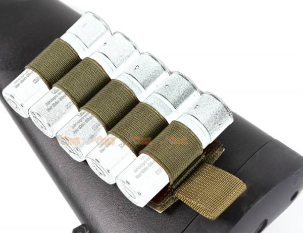 5rd Shotgun Shell Holder with Hook Backing (Foliage Green) - Image 4