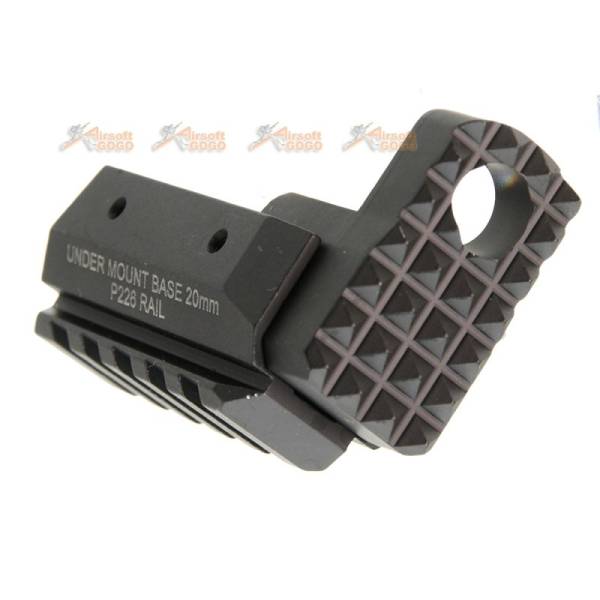 Under Mount Base Rail for Marui SIG Sauer P226 Airsoft GBB (Black) - Image 4