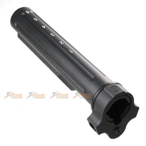 6-Position Metal Stock Pipe Tube Set for Airsoft AEG Series (Black) - Image 4