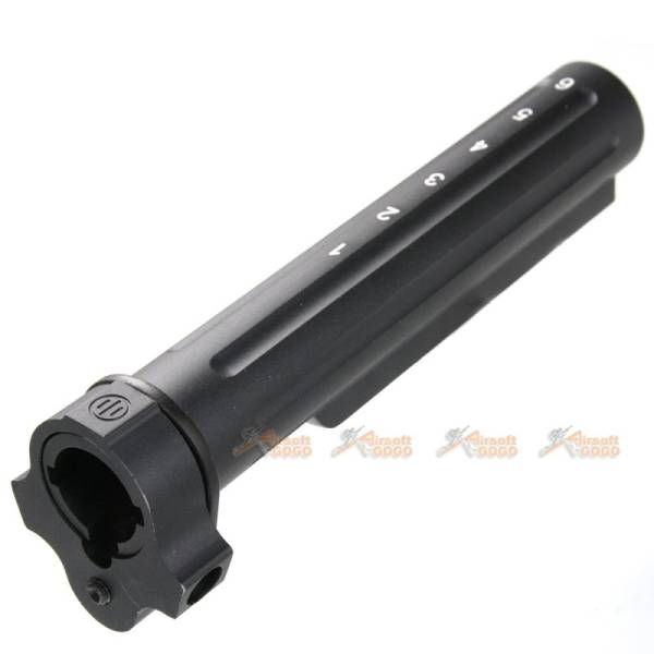 6-Position Metal Stock Pipe Tube Set for Airsoft AEG Series (Black) - Image 5