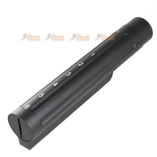 6-Position Metal Stock Pipe Tube Set for Airsoft AEG Series (Black) - Image 3