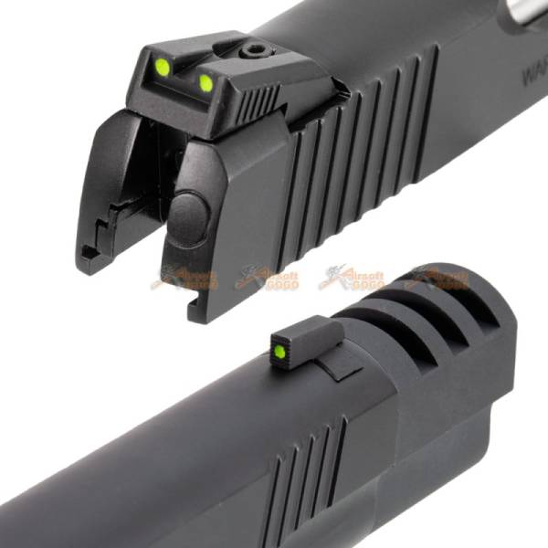Metal Slide Set with Compensator for Marui M1911 / Army R27 R28 R30 GBB (Black) - Image 7