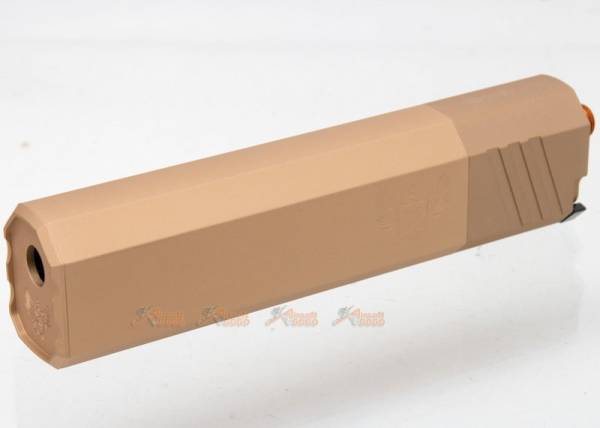 180mm Silener with Silencer Adapter ( 14mm CCW & 11mm CW )  for  AEG / GBBR - DE