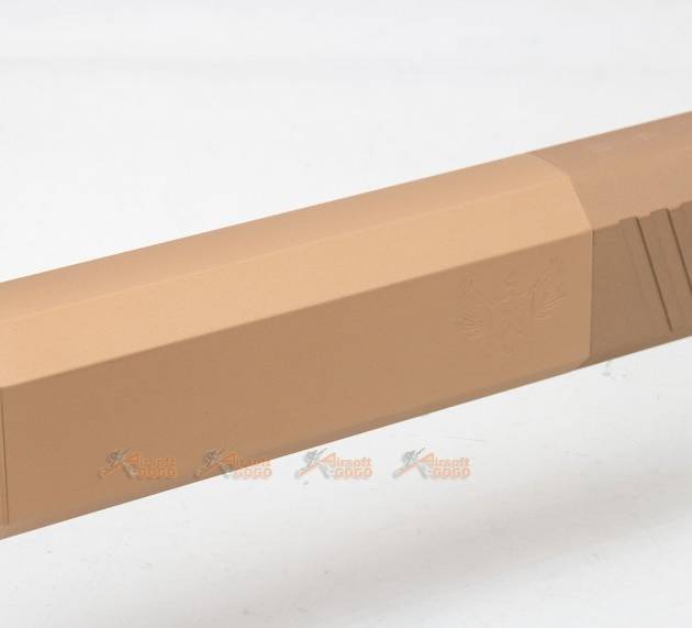 180mm Silener with Silencer Adapter ( 14mm CCW & 11mm CW )  for  AEG / GBBR - DE